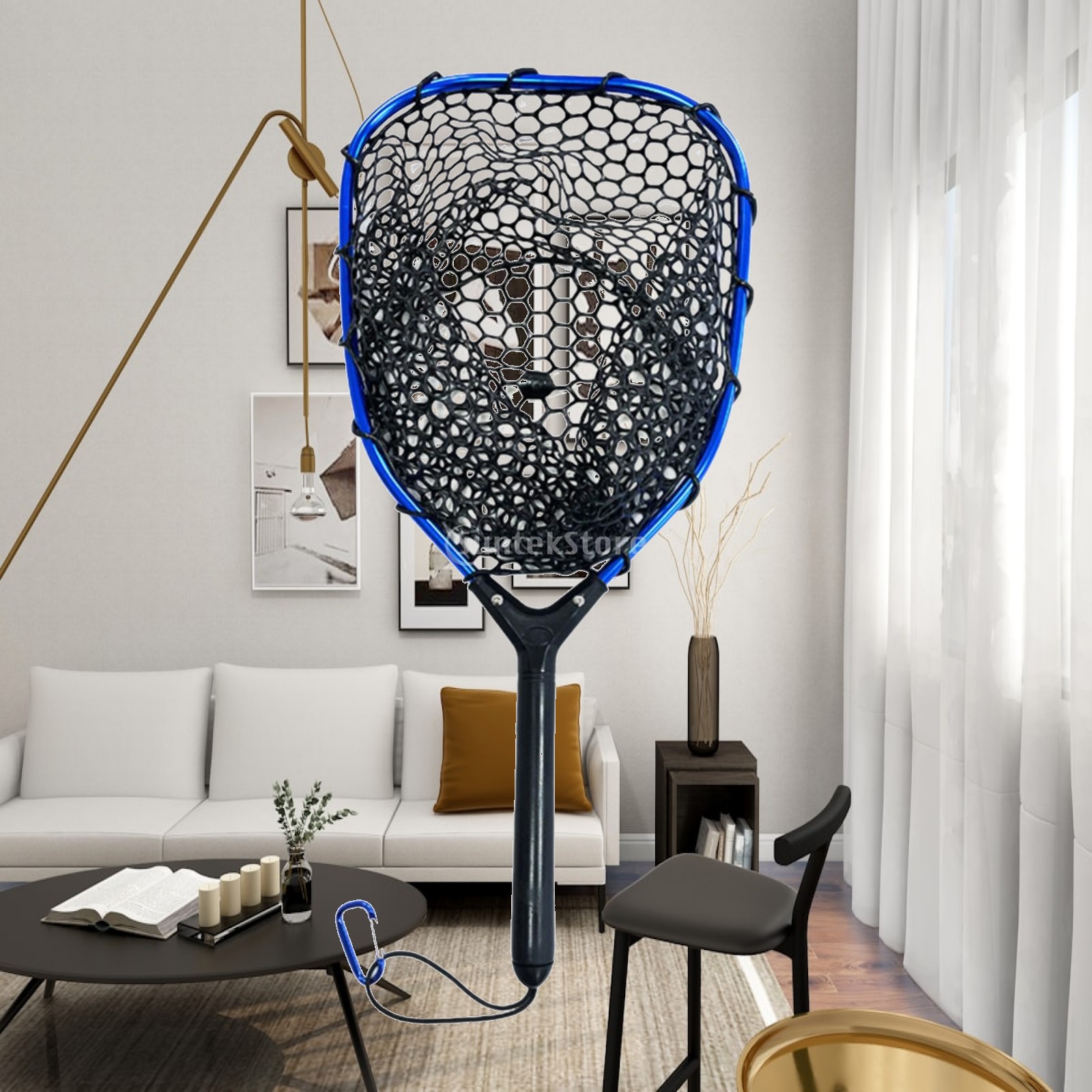 Landing Net Telescopic - Jaring Ikan Jaring Silikon Ringan, Alat