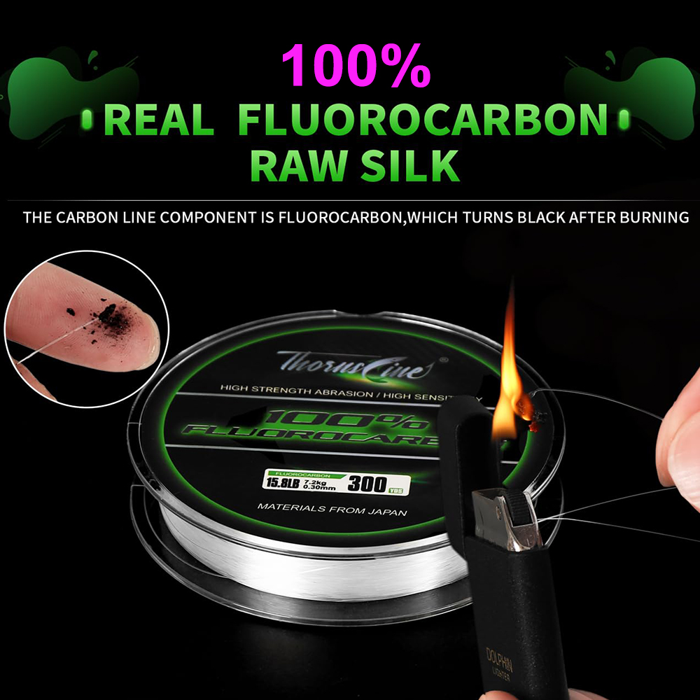 Fluorocarbon Line - ThornsLine 100% Senar Pancing Fluorocarbon 50-270M,