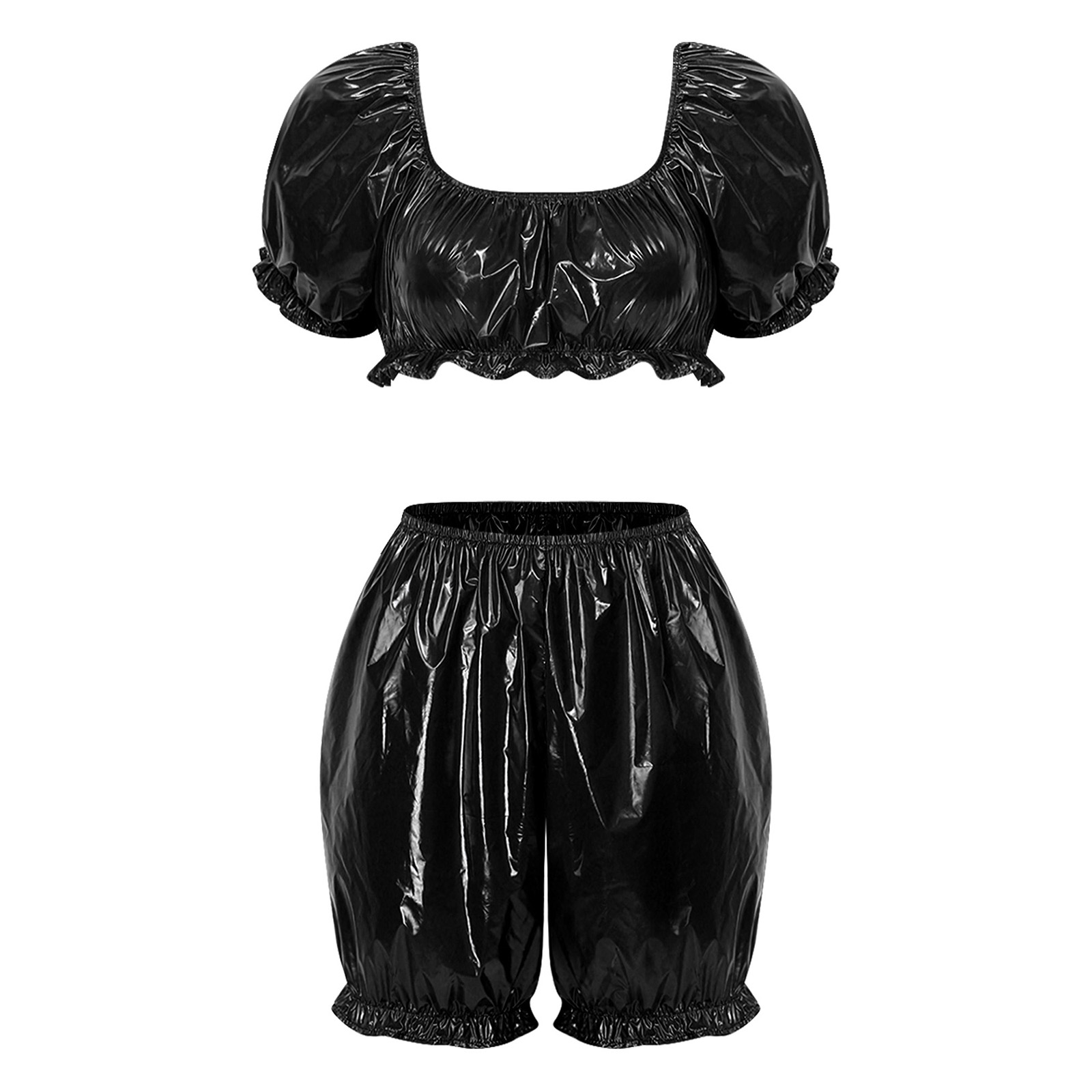 Waders - Pakaian Klub Wanita Bahan Kulit PU