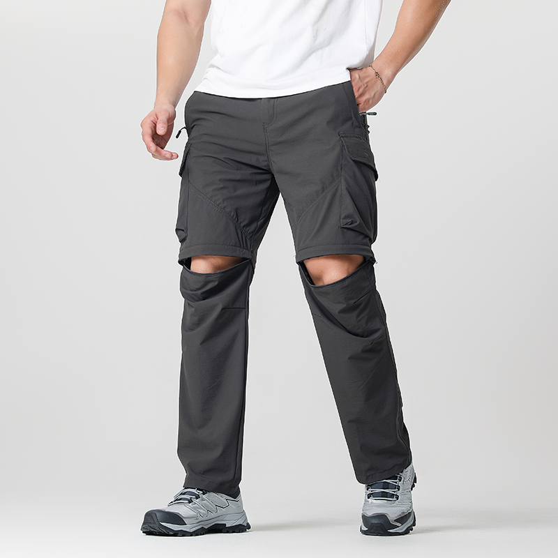 Fishing Gear - Celana Hiking Kargo Pria Convertible, Tahan