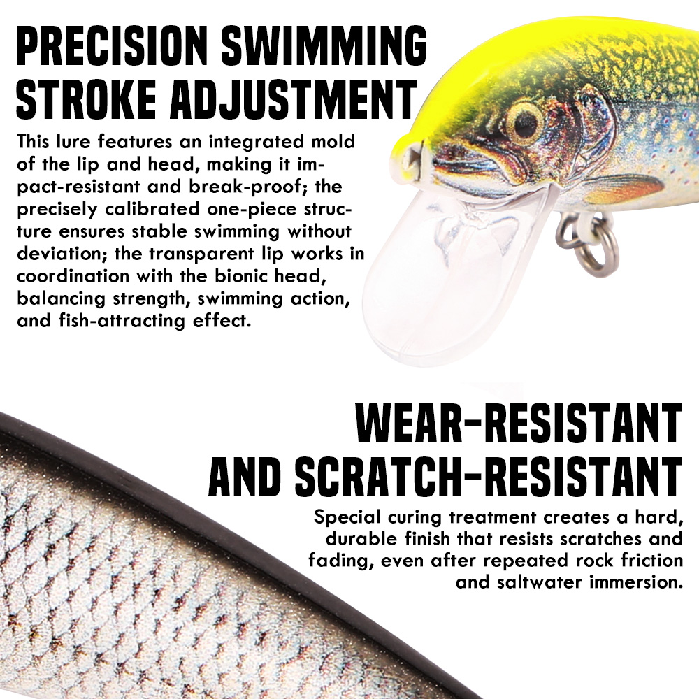 Umpan Pancing B&U Sinking Minn - Saltwater Fishing Hook ulasan dan harga