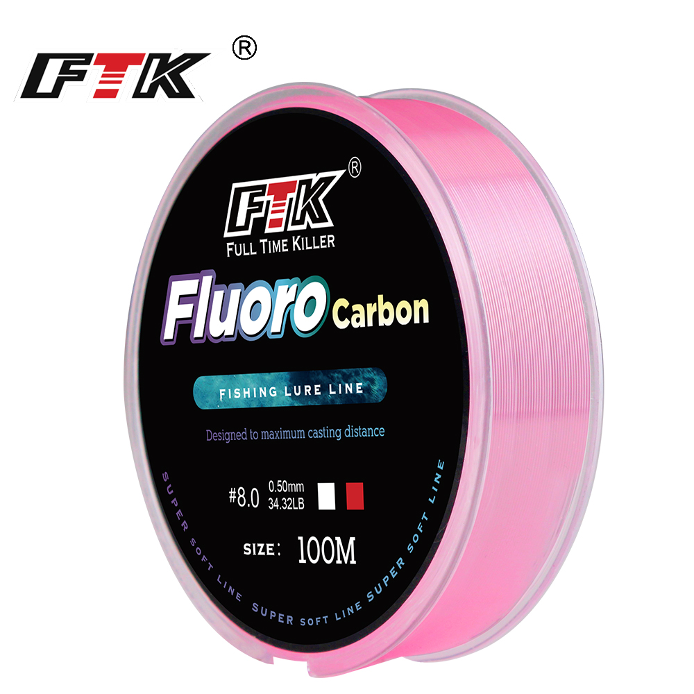 FTK 100m 4.13-34.32LB Tali Pan - Fluorocarbon Line ulasan dan harga