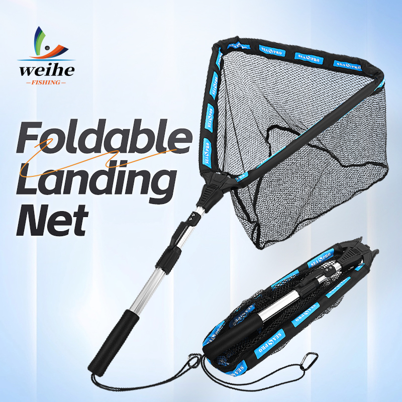 WEIHE 1PC Jaring Lipat Segitig - Landing Net Telescopic ulasan dan harga