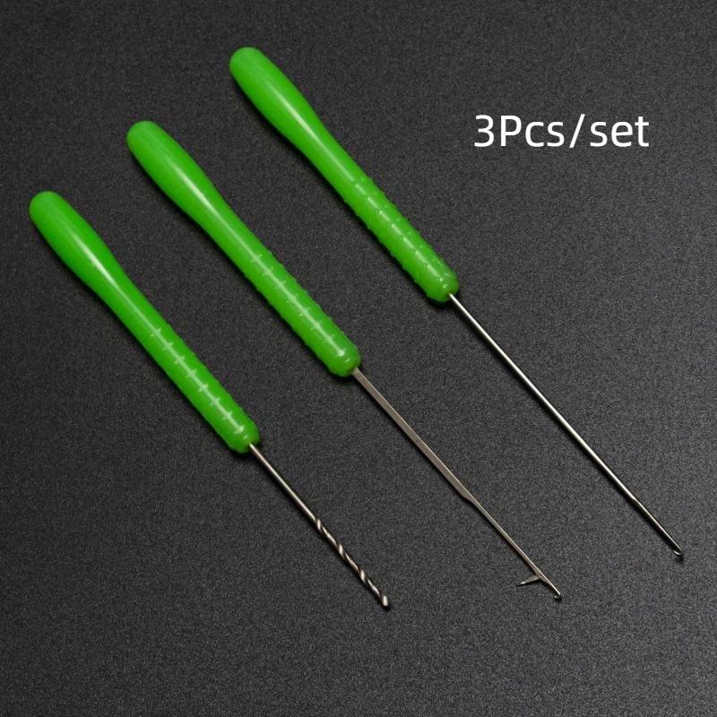 3Pcs Jarum Bor Umpan Baja Karb - Carp Fishing Tackle ulasan dan harga