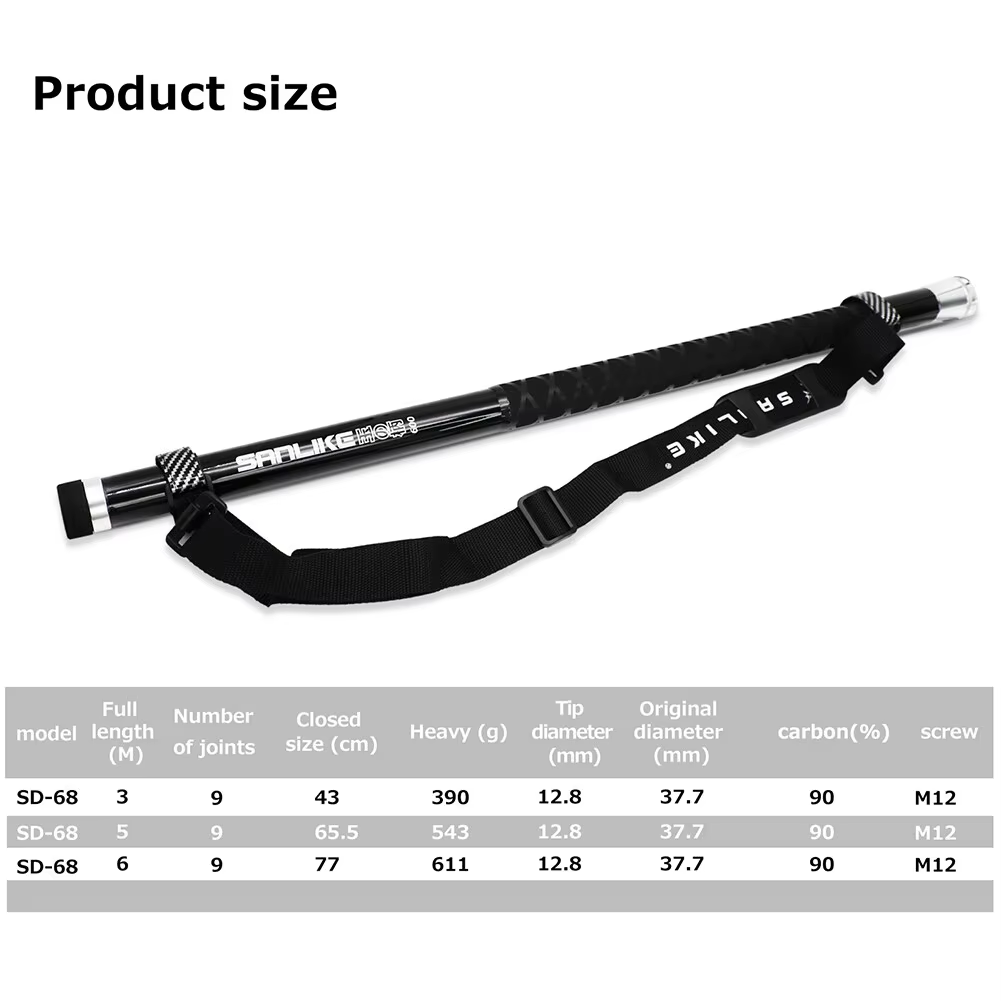SANLIKE joran pancing serat ka - Landing Net Telescopic ulasan dan harga