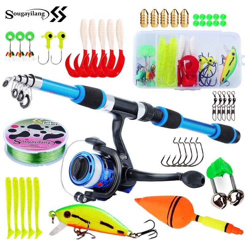 Sougayilang Set tongkat pancin - Saltwater Fishing Hook ulasan dan harga